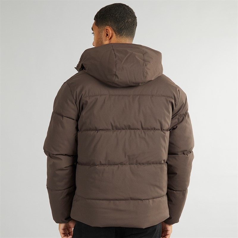 JACK & JONES Mens Brady Hooded Puffer Mulch - Image 2