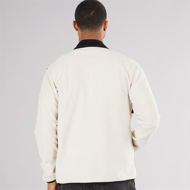 JACK & JONES Mens Flame Full Zip Fleece Moonbeam - Image 2
