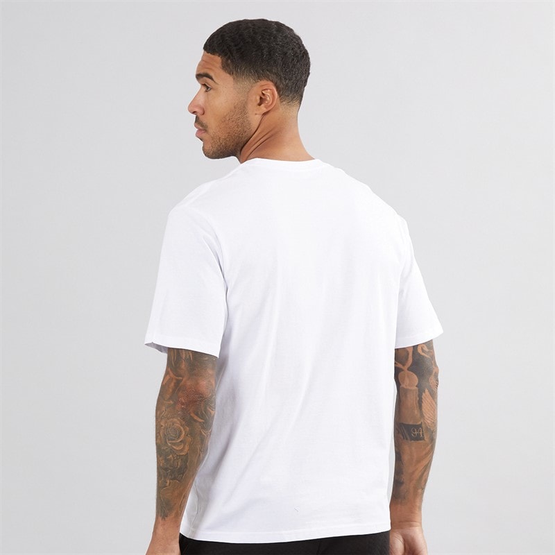 JACK & JONES Mens Vesterbro T-Shirt White - Image 2