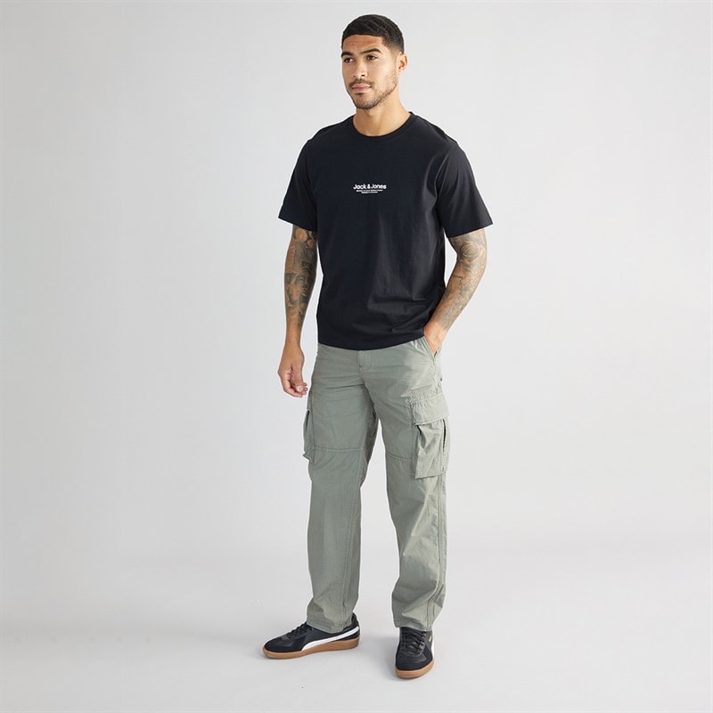 JACK & JONES Mens Vesterbro T-Shirt Black - Image 3