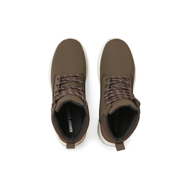 JACK & JONES Mens Alaska PU Nubuck Boots Cappucino - Image 3