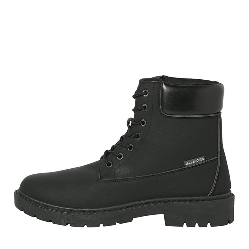 JACK & JONES Mens Thames PU Boots Anthracite