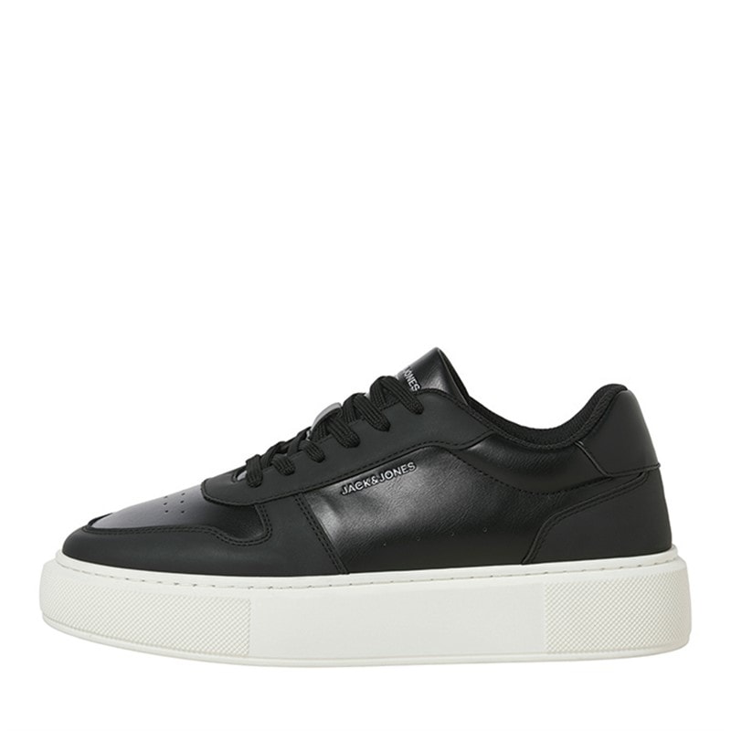 JACK & JONES Mens Cobra PU Combo Trainers Anthracite