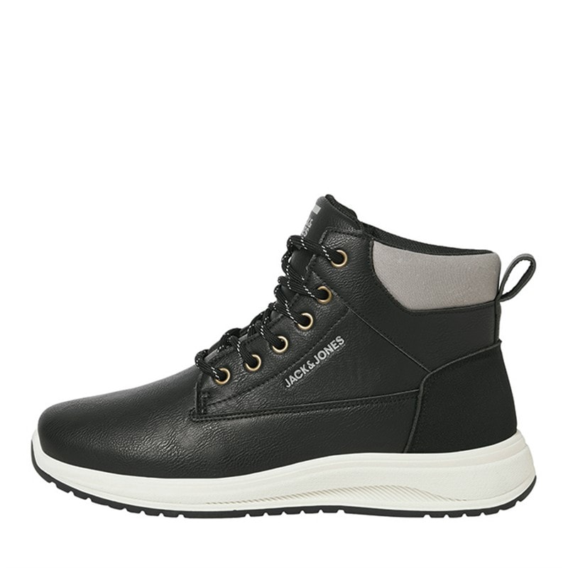 JACK & JONES Mens Alaska PU Nubuck Boots Anthracite