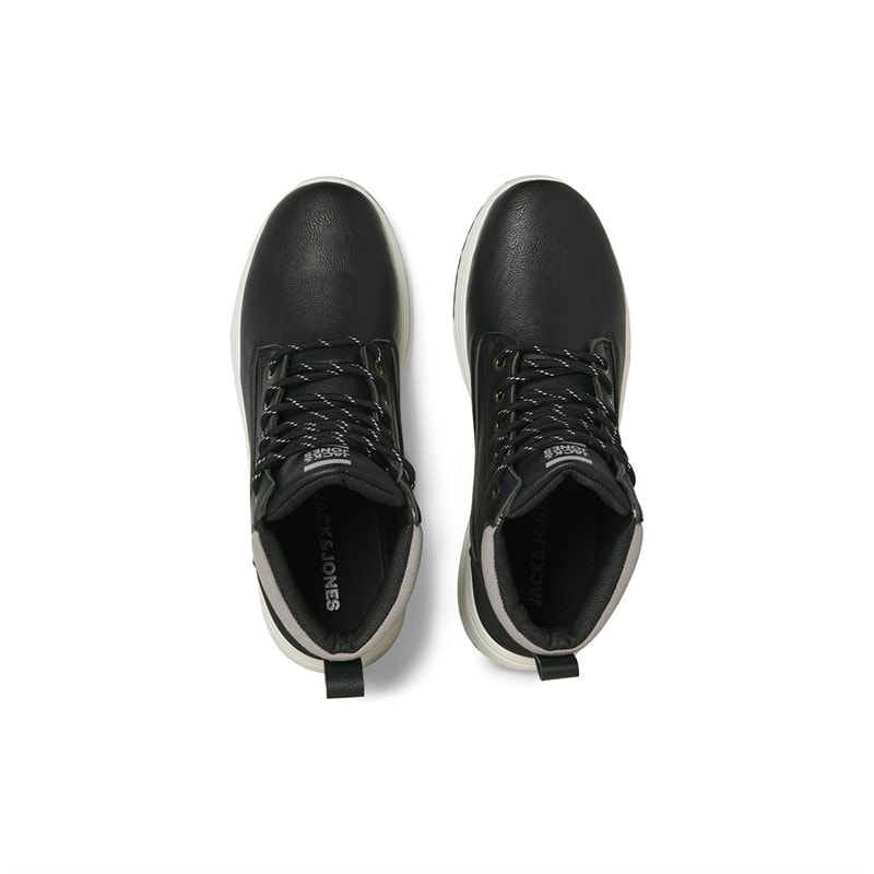 JACK & JONES Mens Alaska PU Nubuck Boots Anthracite - Image 3