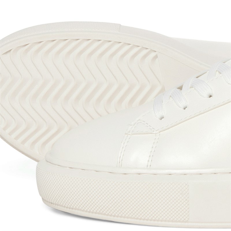 JACK & JONES Mens Grand PU Cupsole Trainers White - Image 2