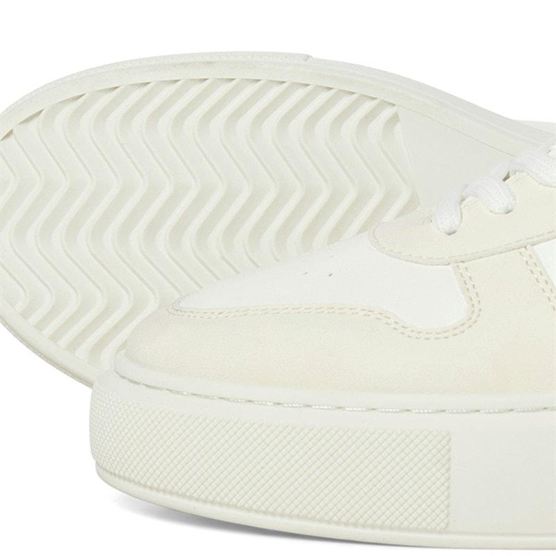 JACK & JONES Mens Cobra PU Combo Trainers White - Image 2