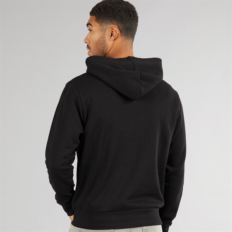 JACK & JONES Mens Vesterbro Side Hoodie Black - Image 2