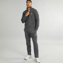 JACK & JONES Mens Mountain Open Hem 1/4 Tracksuit Asphalt