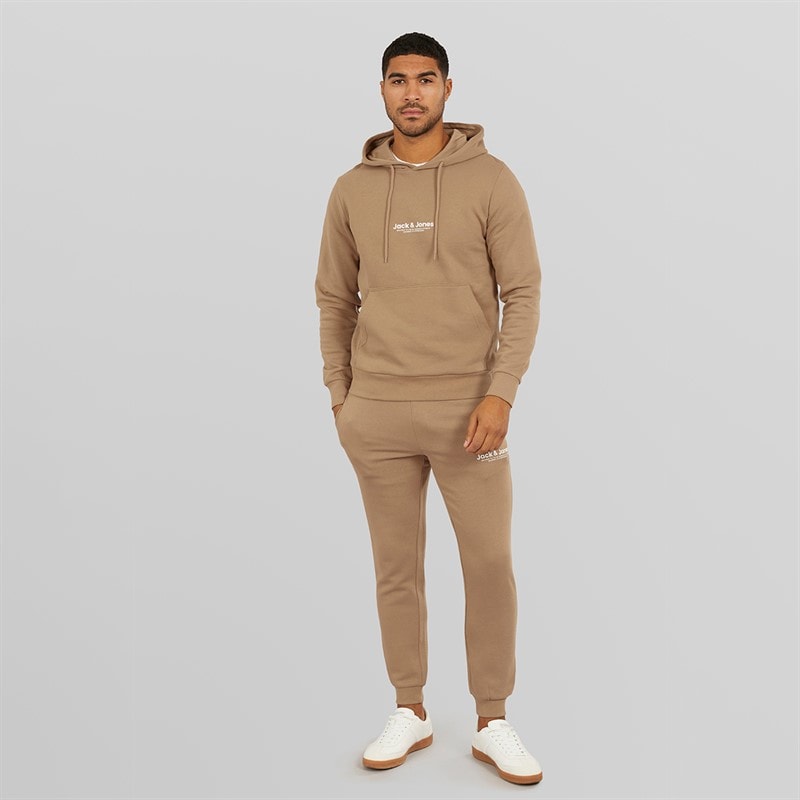 JACK & JONES Mens Vesterbro Tracksuit Silver Mink - Image 3