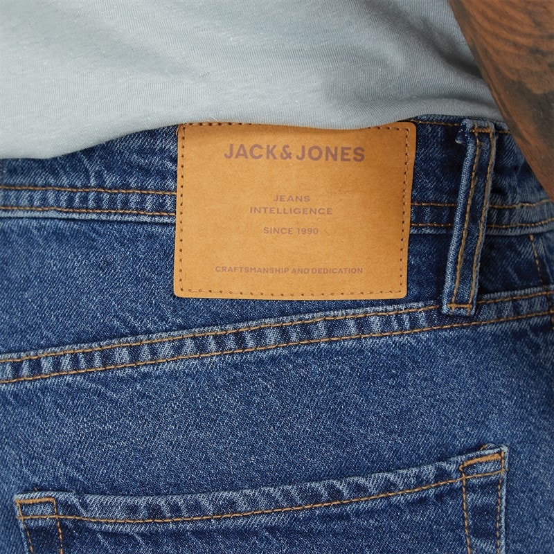 JACK & JONES Mens Alex SQ 741 Baggy Fit Jeans Mid Blue - Image 3