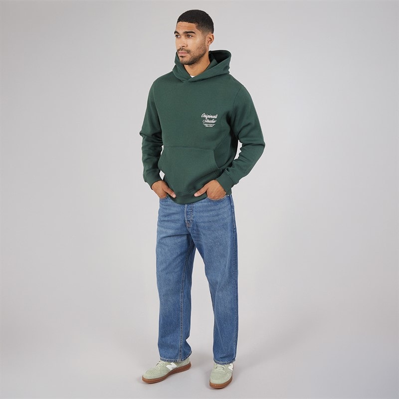 JACK & JONES Mens Alex SQ 741 Baggy Fit Jeans Mid Blue - Image 4