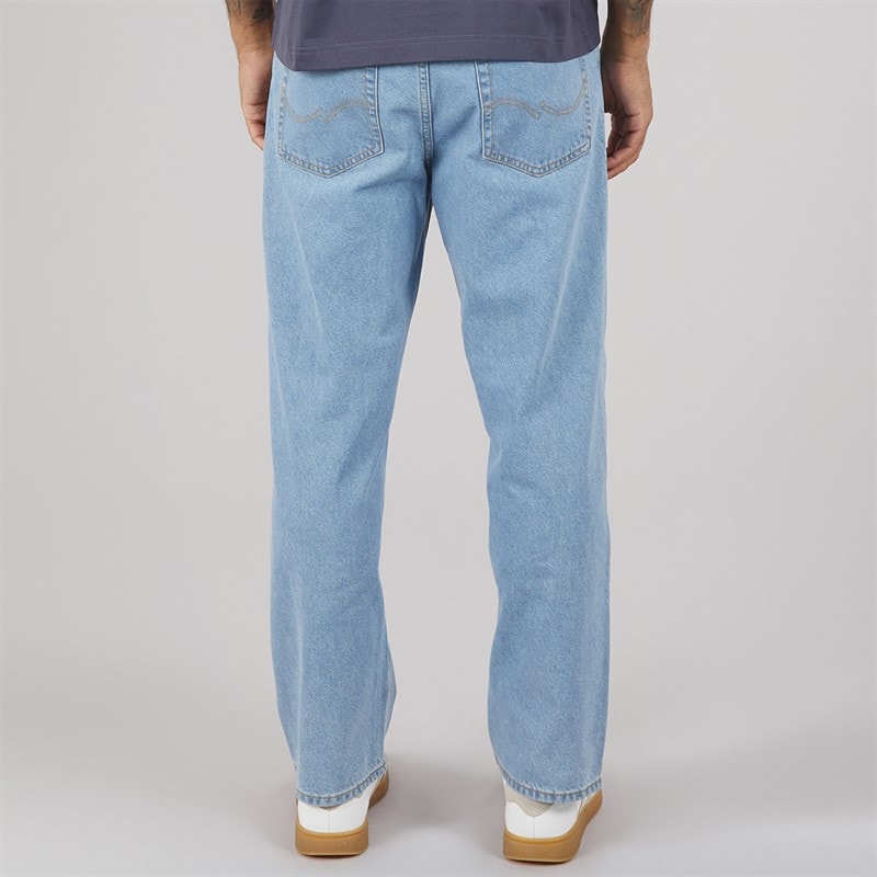 JACK & JONES Mens Alex SQ 704 Baggy Fit Jeans Light Blue - Image 2
