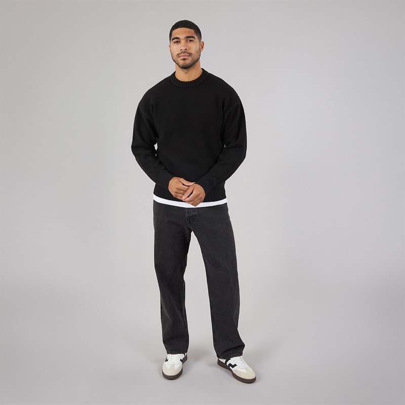 JACK & JONES Mens Alex SQ 706 Baggy Fit Jeans Black Wash - Image 4