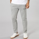 JACK & JONES Mens Vesterbro Open Hem Joggers Light Grey Marl/Black Lgm/Black
