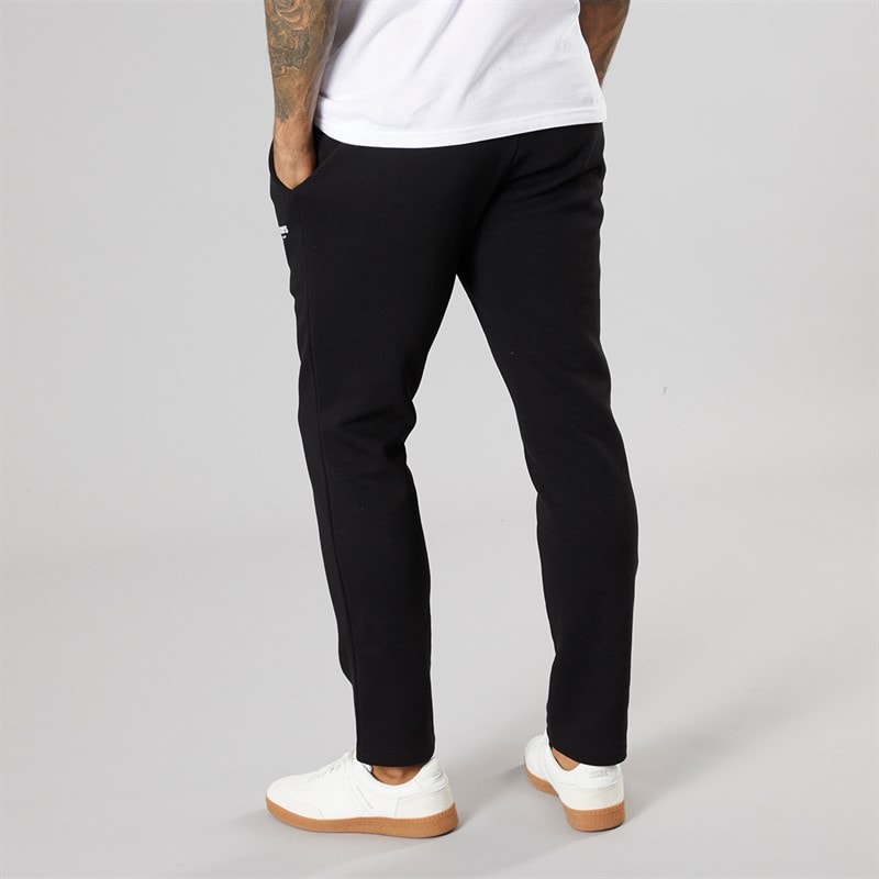 JACK & JONES Mens Vesterbro Open Hem Joggers Black/White - Image 2