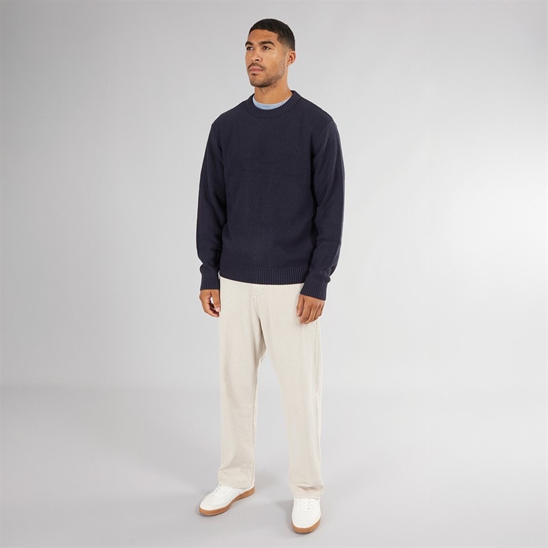 JACK & JONES Mens Rice Knit Jumper Navy Blazer - Image 3