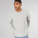 JACK & JONES Mens Rice Knit Jumper Light Grey