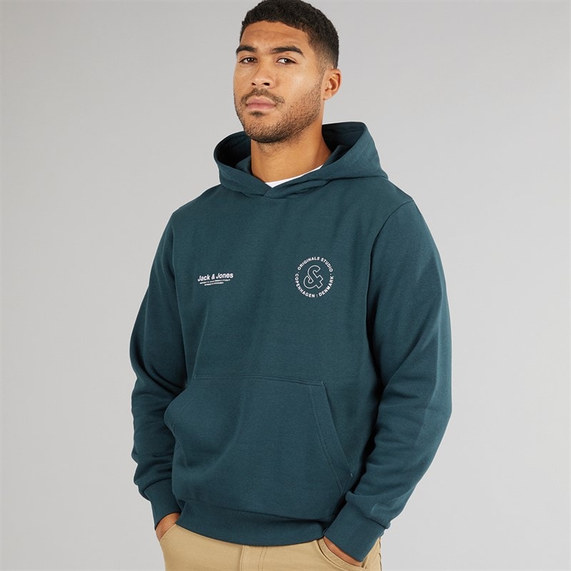 JACK & JONES Mens Vesterbro Sport Hoodie Magical Forest