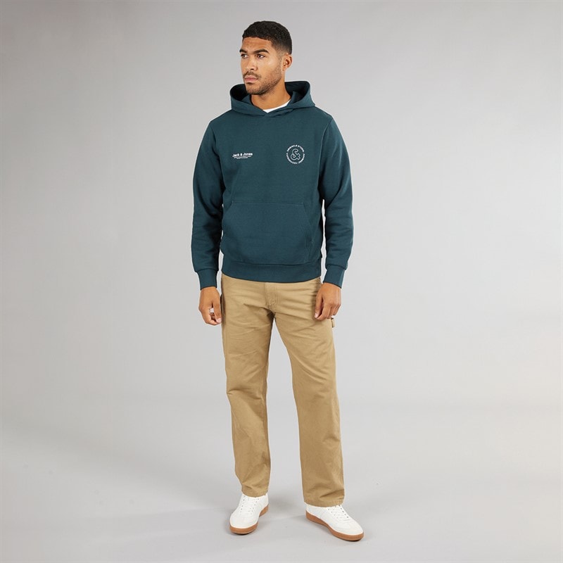 JACK & JONES Mens Vesterbro Sport Hoodie Magical Forest - Image 3