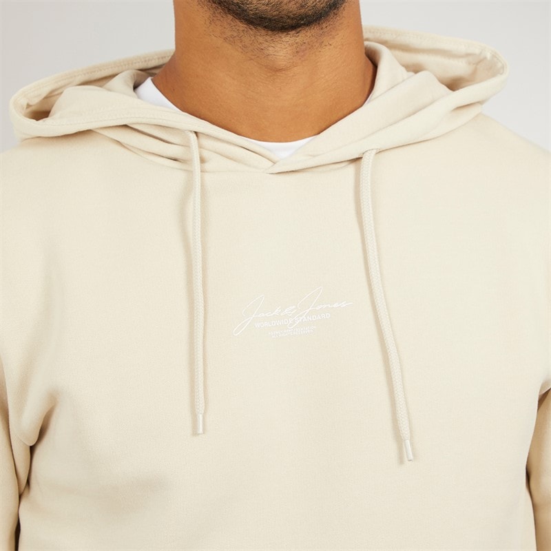 JACK & JONES Mens Cover Script Tracksuit Moonbeam - Image 3