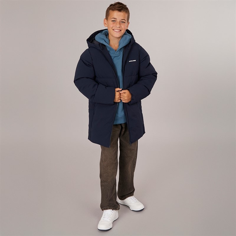 JACK & JONES Boys Brady Puffer Jacket Sky Captain - Image 3