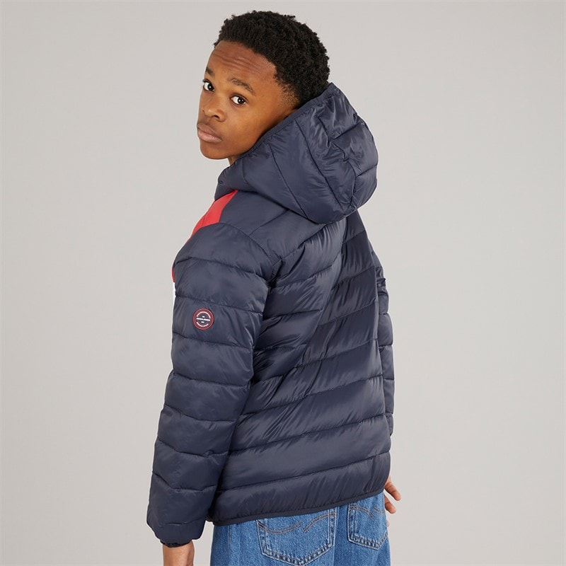 JACK & JONES Boys Wilson Puffer Jacket Navy Blazer - Image 2