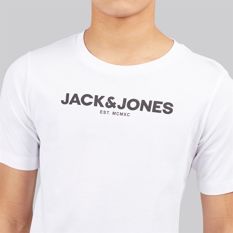 JACK & JONES Boys Rarry Three Piece Tracksuit And T-Shirt Set Alloy/White - Image 3