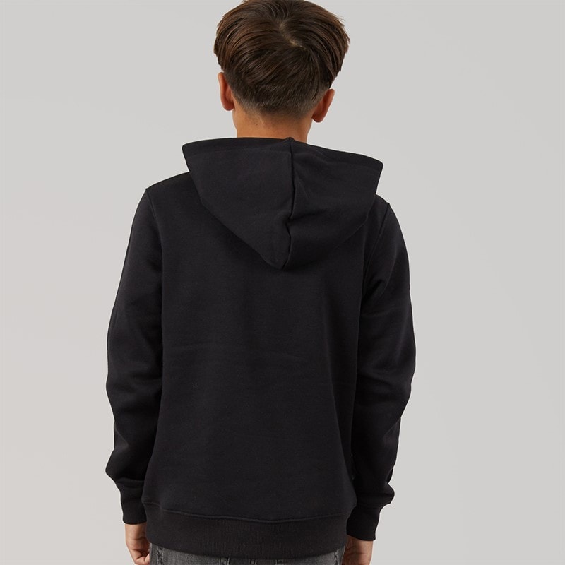 JACK & JONES Boys Peak Hoodie Black - Image 2