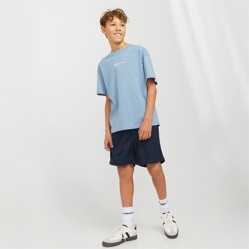 JACK & JONES Boys Jaiden Campaign Hybrid Shorts Dark Navy - Image 4