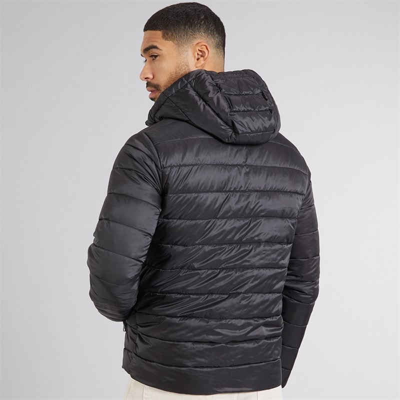 JACK & JONES Mens Logan Light Puffer Jacket Black - Image 2