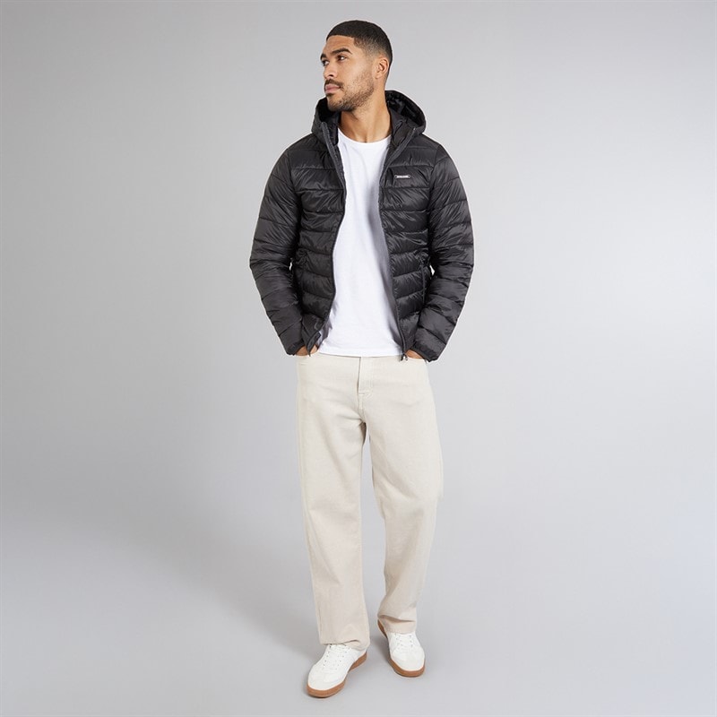 JACK & JONES Mens Logan Light Puffer Jacket Black - Image 4