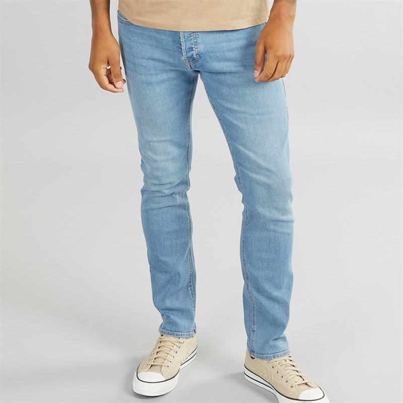 JACK & JONES Mens Glenn 334 Slim Fit Jeans Blue Denim - Image 1