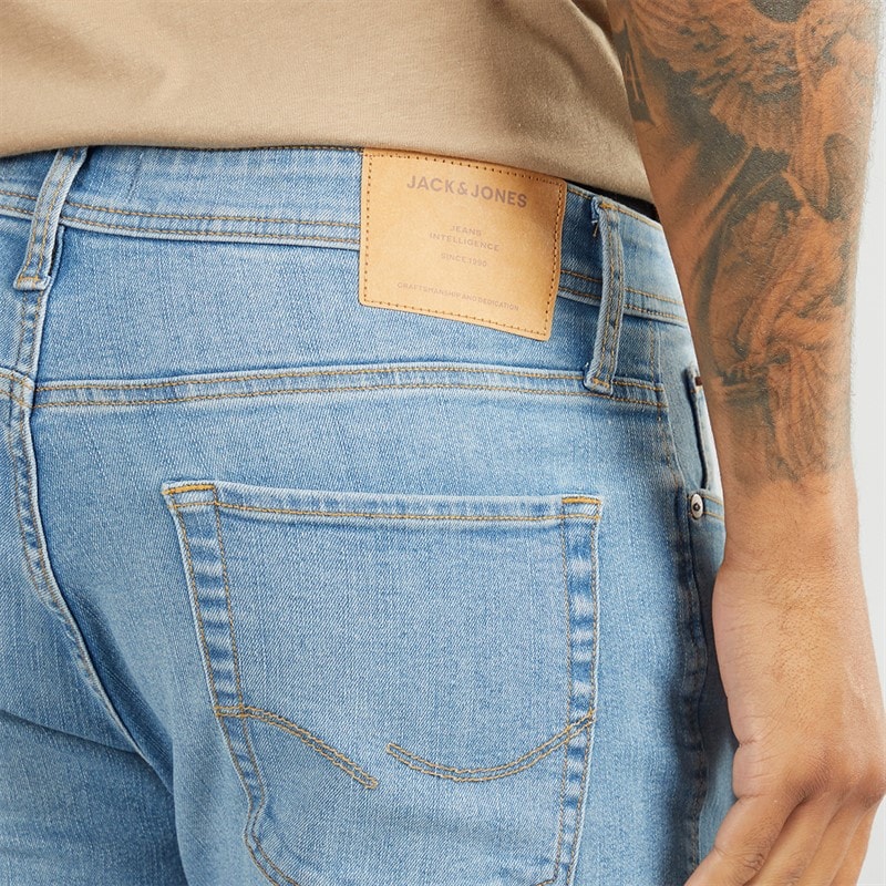 JACK & JONES Mens Glenn 334 Slim Fit Jeans Blue Denim - Image 3
