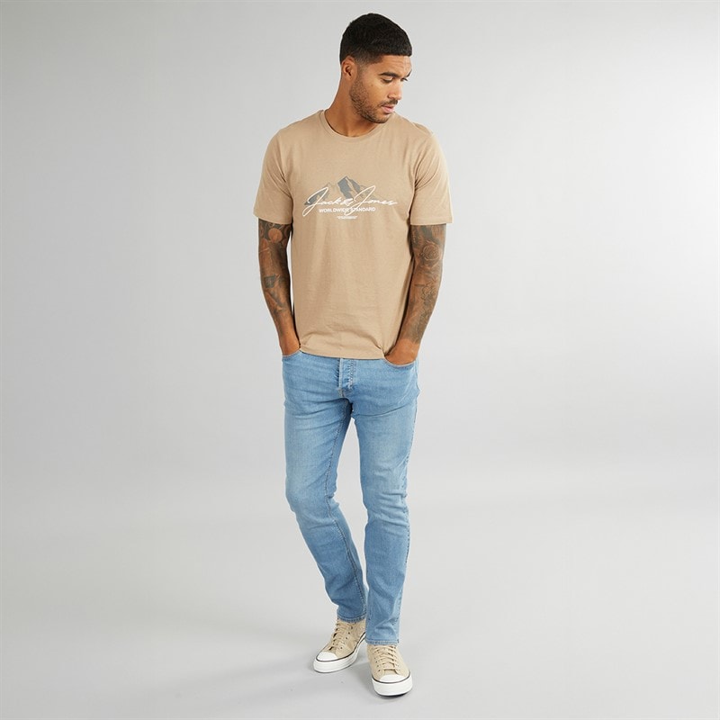 JACK & JONES Mens Glenn 334 Slim Fit Jeans Blue Denim - Image 4
