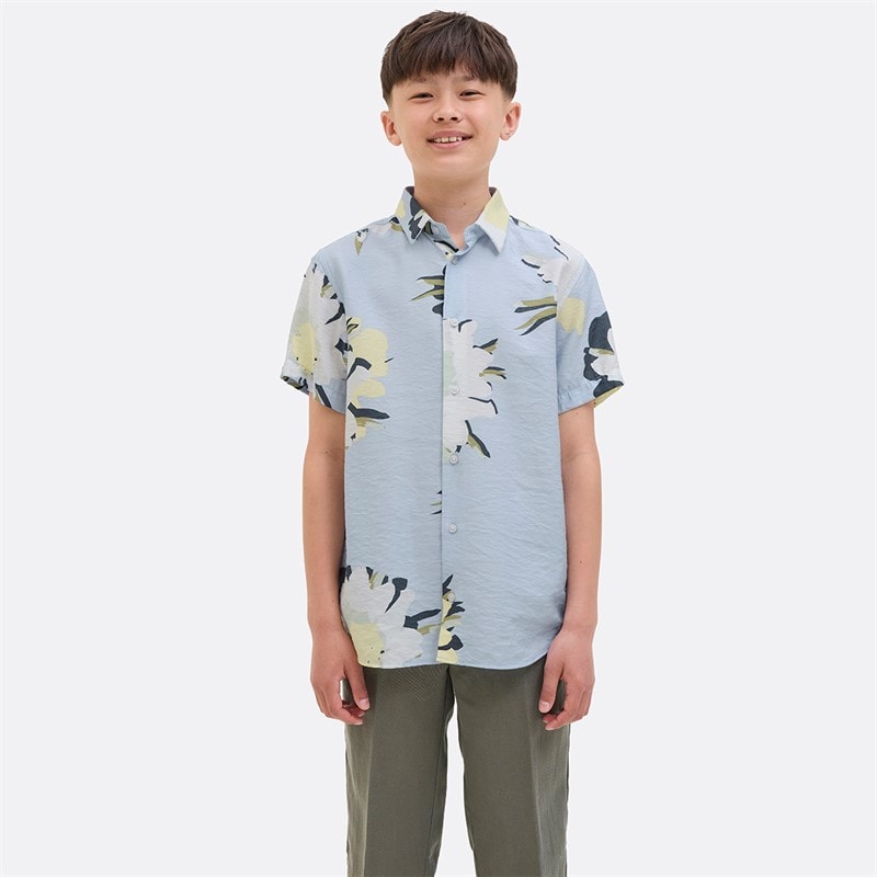 JACK & JONES Boys Avira Marshall Shirt Skyway