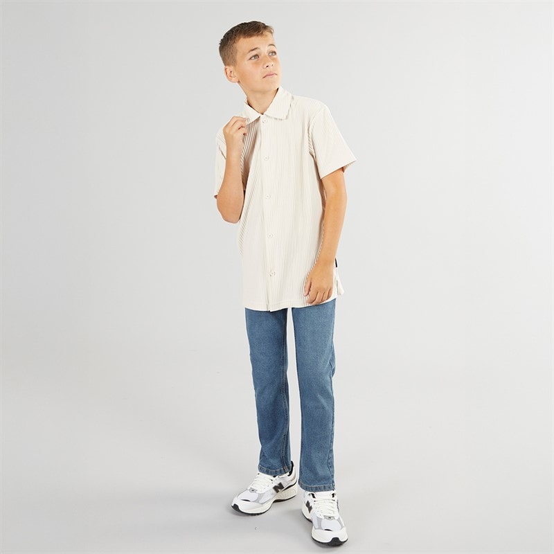 JACK & JONES Boys Interlude Shirt Moonbeam - Image 4