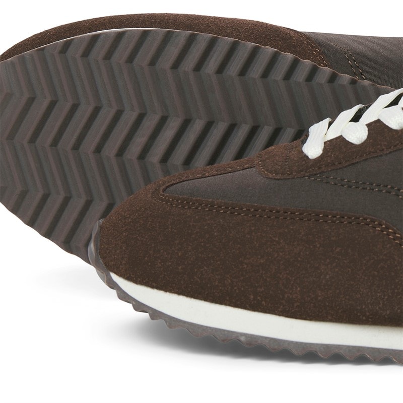 JACK & JONES Mens Retro Runner Trainers Potting Soil - Image 2