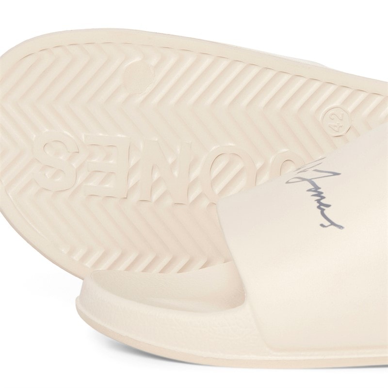 JACK & JONES Mens Gary Moulded Sliders Moonbeam - Image 2