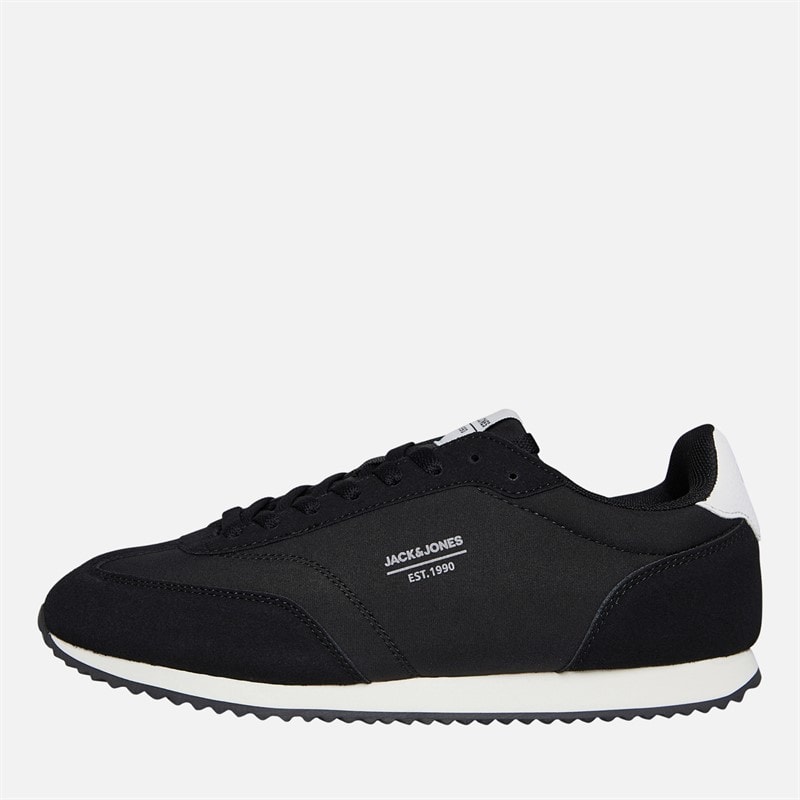 JACK & JONES Mens Retro Runner Trainers Black