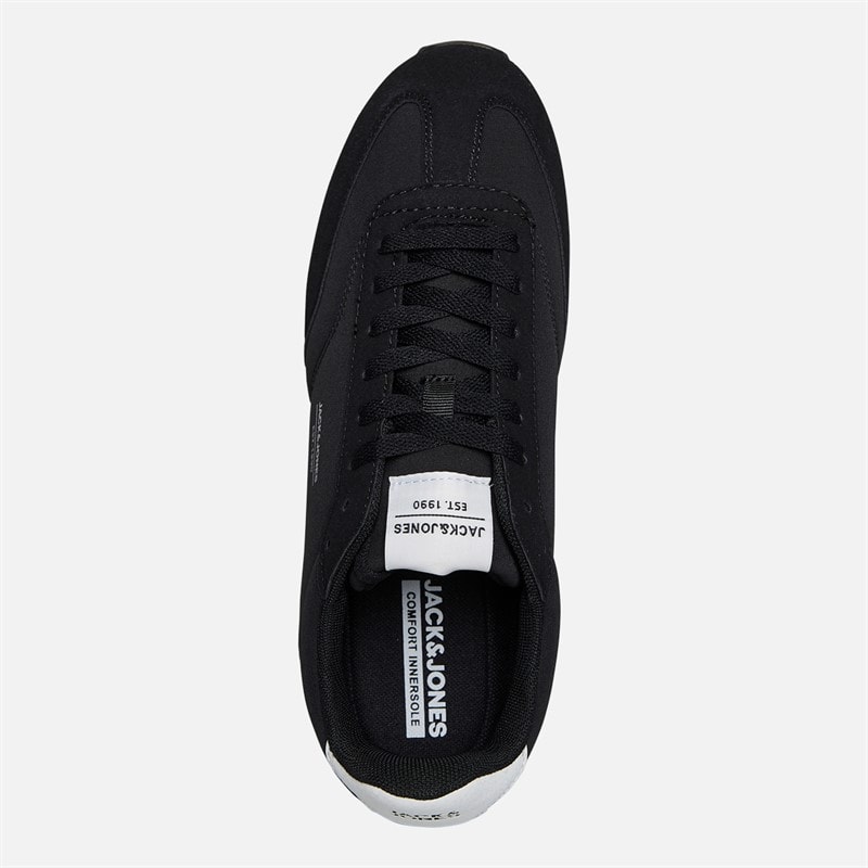 JACK & JONES Mens Retro Runner Trainers Black - Image 4