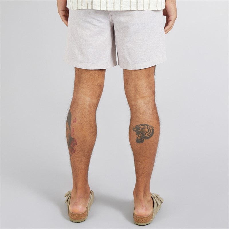JACK & JONES Mens Jaiden Linen Blend Shorts Crockery - Image 2