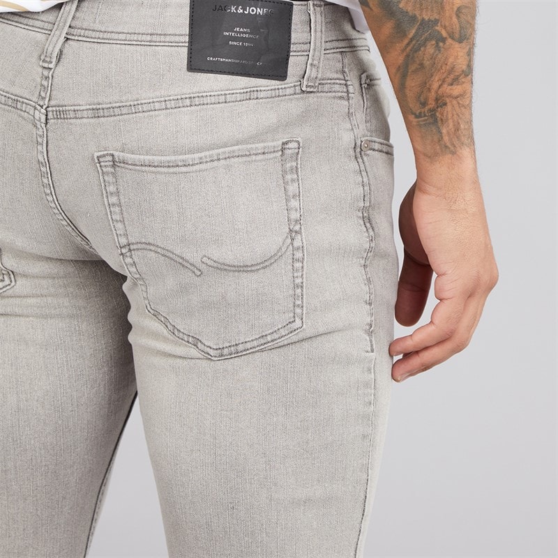 JACK & JONES Mens Glenn Original 333 Slim Fit Jeans Grey Denim - Image 3