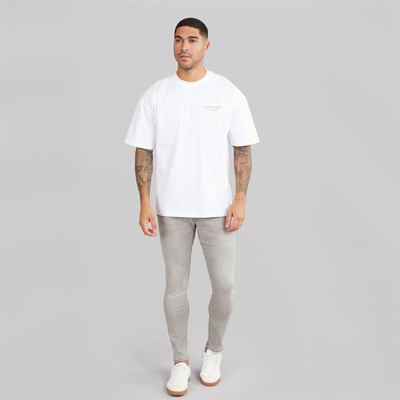 JACK & JONES Mens Glenn Original 333 Slim Fit Jeans Grey Denim - Image 4