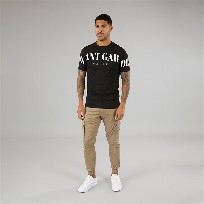 JACK & JONES Mens Paul Warner Akm 111 Cargo Pants Brown - Image 4
