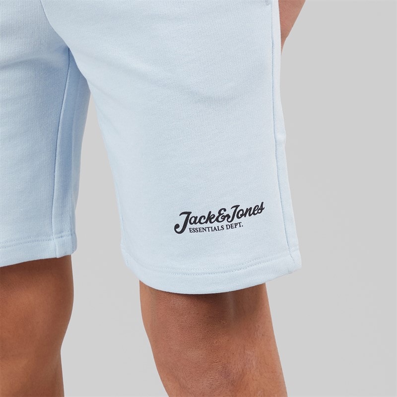 JACK & JONES Boys Beau 2 Pack T-Shirts and Shorts Set Cashmere Blue - Image 5