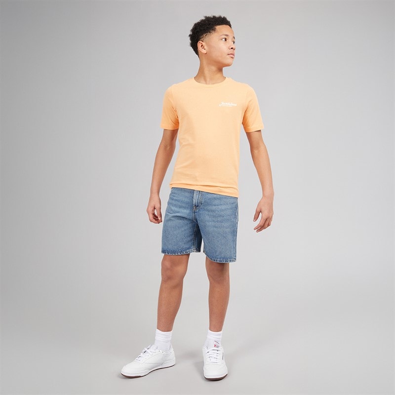 JACK & JONES Boys Tony Akm 310 Shorts Blue Denim - Image 4
