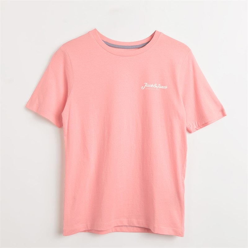 JACK & JONES Boys Beau Three Pack T-Shirts Quartz Pink - Image 3