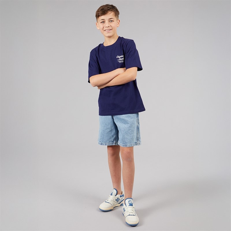 JACK & JONES Boys Norrebro T-Shirt Ocean Cavern - Image 4