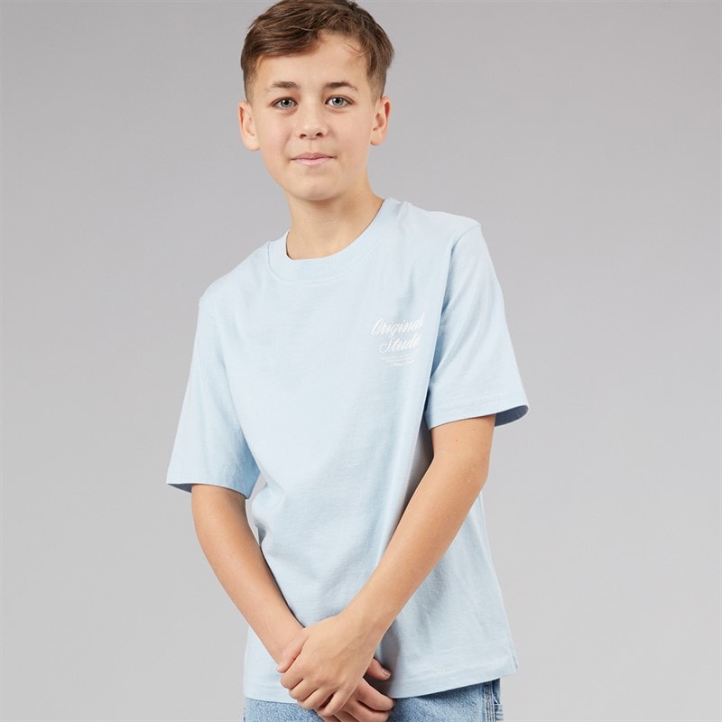 JACK & JONES Boys Norrebro T-Shirt Skyway - Image 2